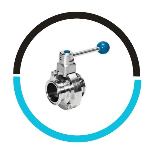 A351 CF8m Stainless Steel Butterfly Valve in UAE