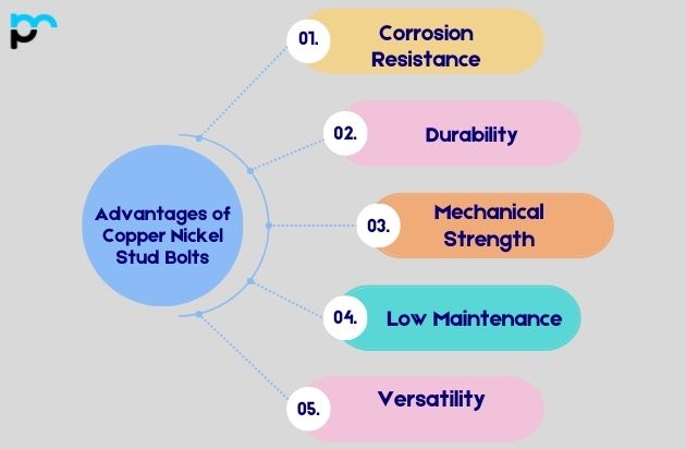 Advantages of Copper Nickel Stud Bolts
