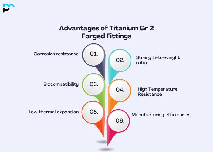 Advantages of Titanium Gr 2 Forged Fittings​