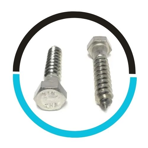 Grade 18-8 Stainless Steel Hex Head Leg Screw in UAE