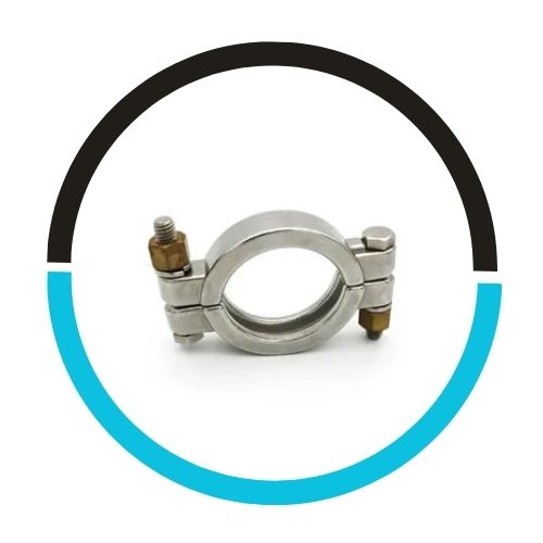 SS Double-Bolt High-Pressure Clamp in UAE